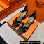Hermes Legend Wedge sandals in calfskin Black (original quality)