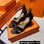 Hermes Legend Wedge sandals in calfskin Black (original quality)