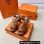 Hermes Elancée Sandals in calfskin Brown (original quality)