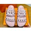 Hermes Extra sandals in suede goatskin rose porcelaine (original quality)
