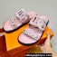 Hermes Extra sandals in suede goatskin rose porcelaine (original quality)