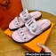 Hermes Extra sandals in suede goatskin rose porcelaine (original quality)