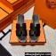 Hermes Eze 30 sandals in calfskin Black (original quality)