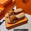 Hermes Eze 30 Sandals in calfskin Brown (original quality)