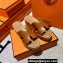 Hermes Eze 30 Sandals in calfskin Brown (original quality)