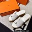 Hermes Eze 30 Sandals in calfskin White (original quality)