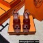 Hermes Elbe 60 sandals in calfskin Burgundy (original quality)