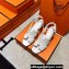Hermes Elbe 60 sandals in calfskin White (original quality)