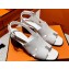 Hermes Elbe 60 sandals in calfskin White (original quality)