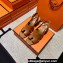 Hermes Elbe 60 sandals in calfskin Brown (original quality)