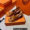 Hermes Elbe 60 sandals in calfskin Brown (original quality)