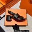Hermes Elbe 60 sandals in calfskin Black (original quality)