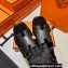 Hermes Elbe 60 sandals in calfskin Black (original quality)