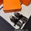 Hermes Elbe 60 sandals in calfskin Black (original quality)
