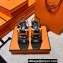 Hermes Eve 60 Sandals in calfskin Brown/White/Black (original quality)