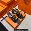 Hermes Eve 60 Sandals in calfskin Brown/White/Black (original quality)