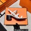 Hermes Eve 60 Sandals in calfskin White (original quality)