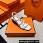 Hermes Eve 60 Sandals in calfskin White (original quality)