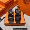 Hermes Eve 60 sandals in calfskin Black (original quality)
