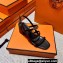 Hermes Eve 60 sandals in calfskin Black (original quality)