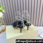 JIMMY CHOO  HEEL  6.5CM Saeda Black crystal-embellished leather sandals 2024