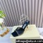 JIMMY CHOO  HEEL  8.5CM Saeda Black crystal-embellished leather sandals 2024