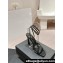Saint Laurent Heel 10.5cm CORINNE sandals in satin crepe Black 2024