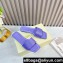 JIMMY CHOO Clovis Flat Tanzanite Satin Crystal  2024