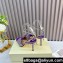 JIMMY CHOO  HEEL 8.5CM Saeda Purple Satin Sandals with Crystal Embellishment 2024