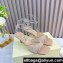 JIMMY CHOO  HEEL  6.5CM Saeda Beige crystal-embellished leather sandals 2024