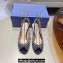 Aquazzura Heel 7.5cm Temptation Crystal Satin Sandals Black 2024