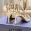 Aquazzura Heel 7.5cm Temptation Crystal Satin Sandals White 2024