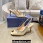 Aquazzura Heel 7.5cm Temptation Crystal Sandals Beige 2024