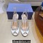 Aquazzura Heel 10cm Temptation Crystal Satin Sandals White 2024