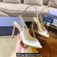 Aquazzura Heel 10cm Temptation Crystal Satin Sandals White 2024