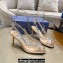 Aquazzura Heel 7.5cm Temptation Crystal PVC Sandals Gold 2024