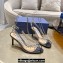 Aquazzura Heel 7.5cm Temptation Crystal PVC Sandals Black 2024