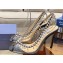 Aquazzura Heel 10cm Temptation Crystal PVC Sandals Black 2024