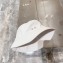 Hermes Calvi Seashell bucket hat White 2024