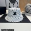 Chanel Dotted and Logo Print Bucket Hat White 2024