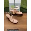 Gucci Heel 5.5cm Women's Horsebit pumps with crystals 795984 patent leather Nude Pink 2024