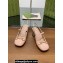 Gucci Heel 5.5cm Women's Horsebit pumps with crystals 795984 patent leather Nude Pink 2024