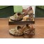Gucci Heel 8cm Women's Horsebit GG Canvas and leather Sandals Brown 2024