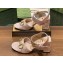 Gucci Heel 8cm Women's Horsebit GG Canvas and leather Sandals Nude Pink 2024