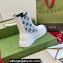 Gucci Heel 4.5cm Women/Men ankle boots with GG jersey White/Black 2024