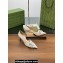 Gucci Heel 6.5cm Women's pumps with Multi buckles leather White 2024