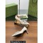 Gucci Heel 6.5cm Women's pumps with Multi buckles leather White 2024