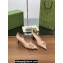 Gucci Heel 6.5cm Women's pumps with Multi buckles leather Beige 2024