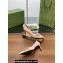 Gucci Heel 6.5cm Women's pumps with Multi buckles leather Beige 2024