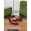 Gucci Heel 6.5cm Women's pumps with Multi buckles leather Red 2024